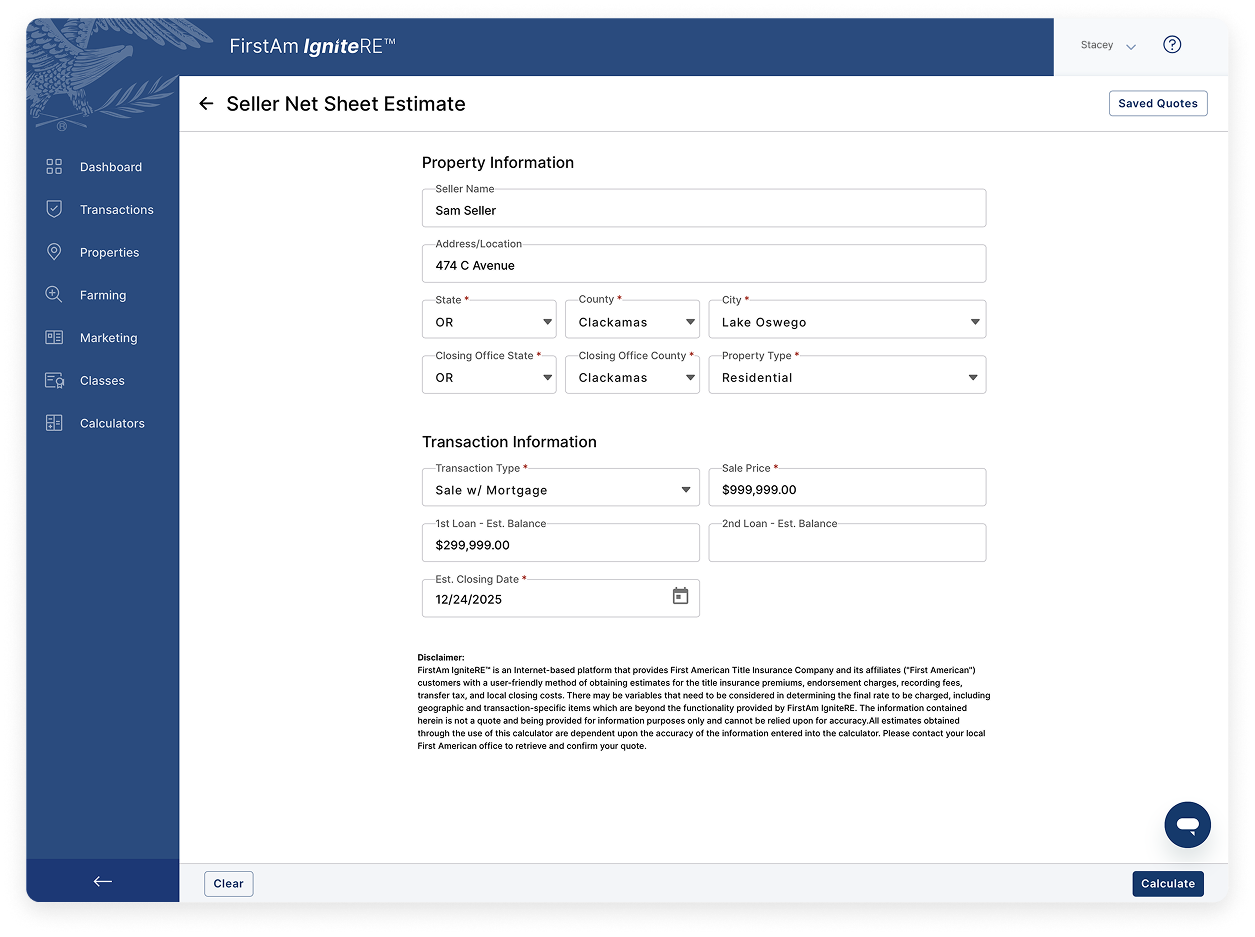 First American calculators